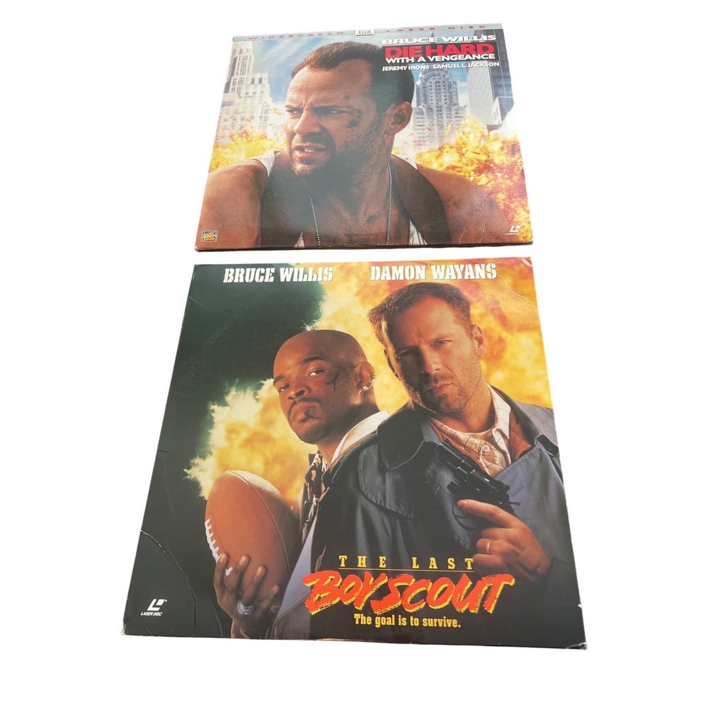 Die Hard With A Vengeance & The Last Boy Scout 2 LaserDisc Movies - Bruce Willis
